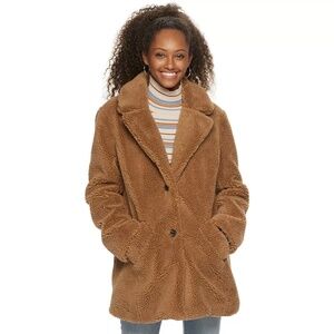 Sebby Teddy Sherpa Faux Fur Jacket
